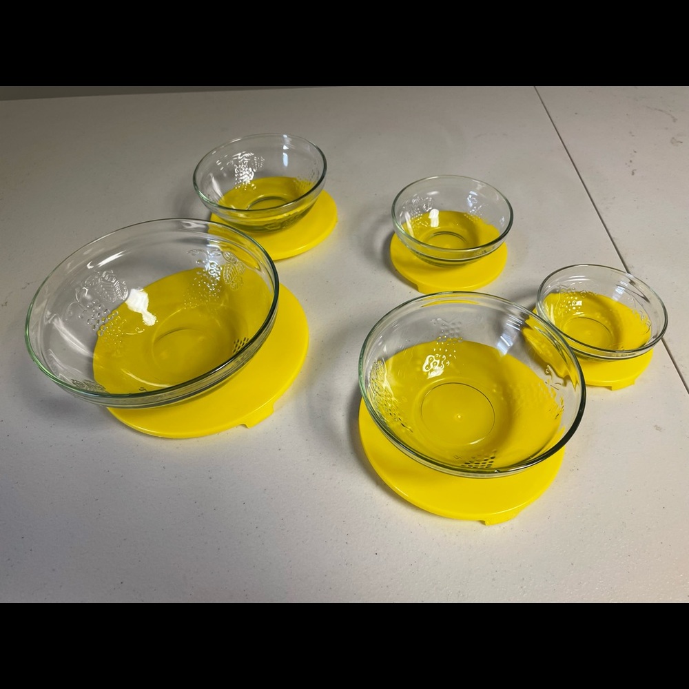 Set of 5 storage  bowls. Brand new